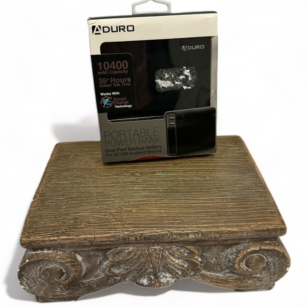 ADURO Portable Power Bank Battery 10,400mAh USB Battery Device NIB